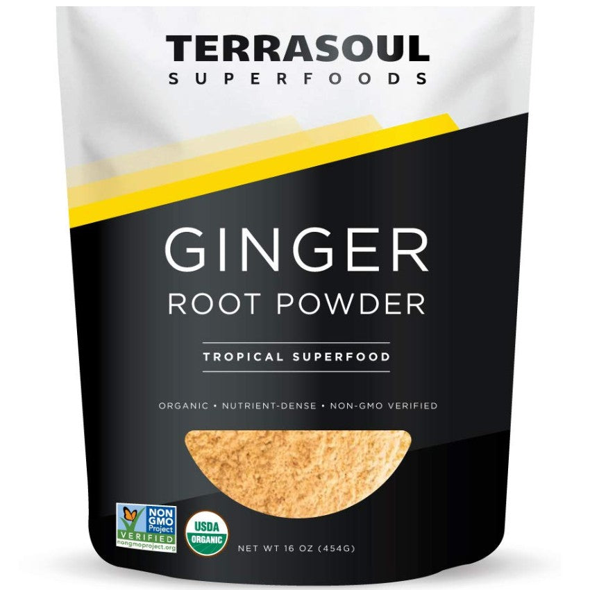 Terrasoul SuperFoods Organic Ginger Root Powder – Tropical Superfood, 16oz