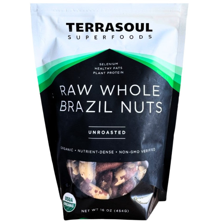 Terrasoul SuperFoods Organic Brazil Nuts – Raw, Whole, 16oz Superfood