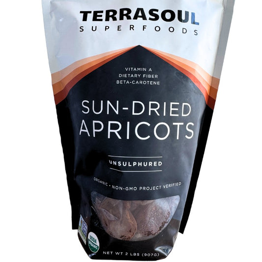 Terrasoul SuperFoods Organic Sun-Dried Apricots – Unsulphured, 2lbs Superfood