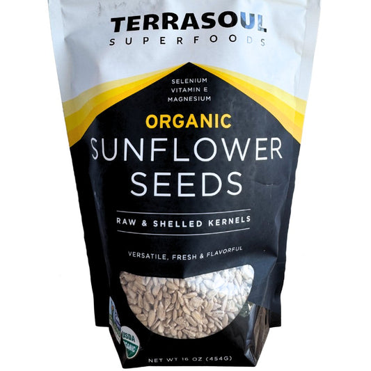 Terrasoul SuperFoods Organic Sunflower Seeds – Raw, Shelled, 16oz Superfood
