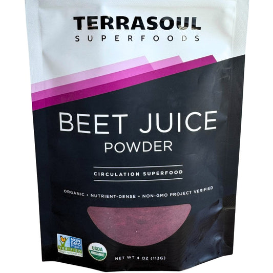 Terrasoul SuperFoods Organic Beet Juice Powder – Circulation Superfood, 4oz