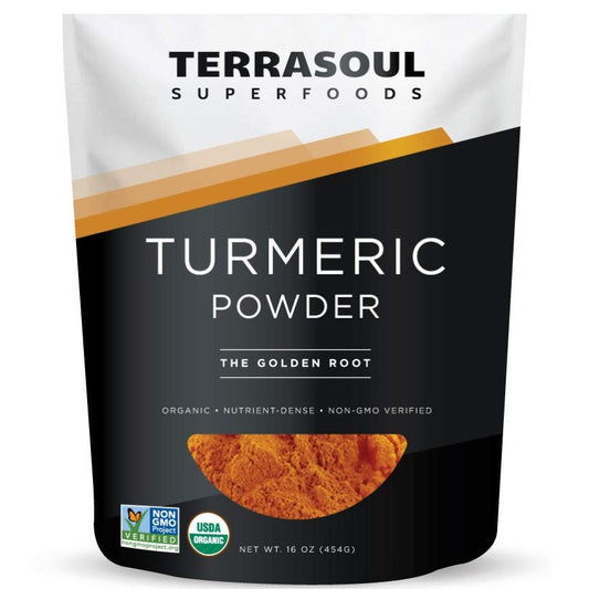 Terrasoul SuperFoods Organic Turmeric Powder – The Golden Root, 16oz